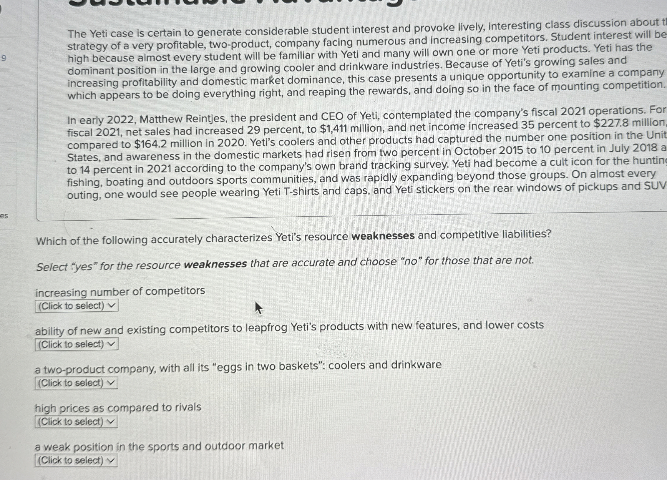  The Yeti case is certain to generate considerable student interest and