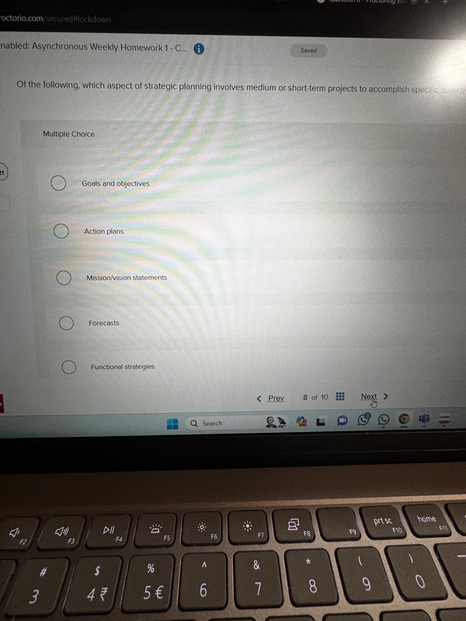  roctorio.com/secured#lockdown nabled: Asynchronous Weekly Homework 1- C...(i) Of the following, which