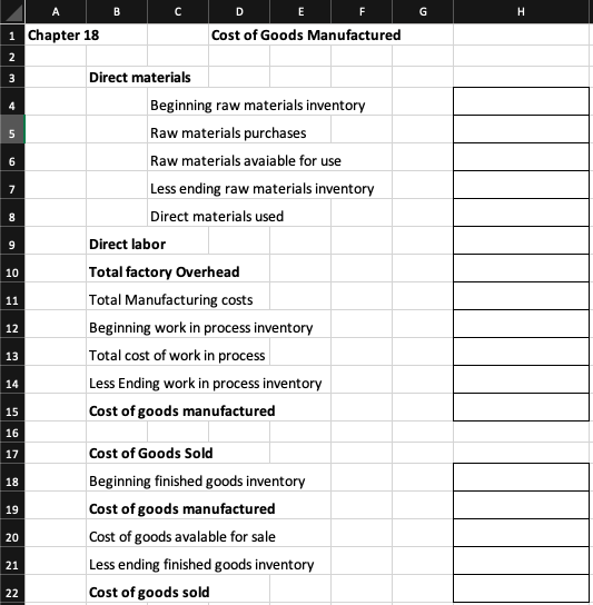you for your time! Problem 18-3B Using the information from Problem 18-2B