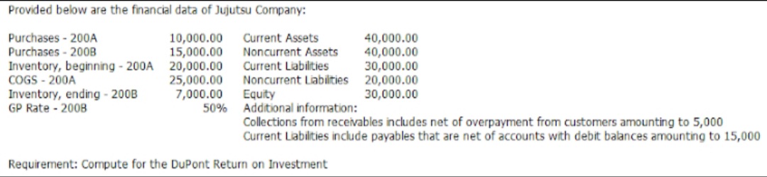 Please help me solve the following problem. Please show complete computation and
