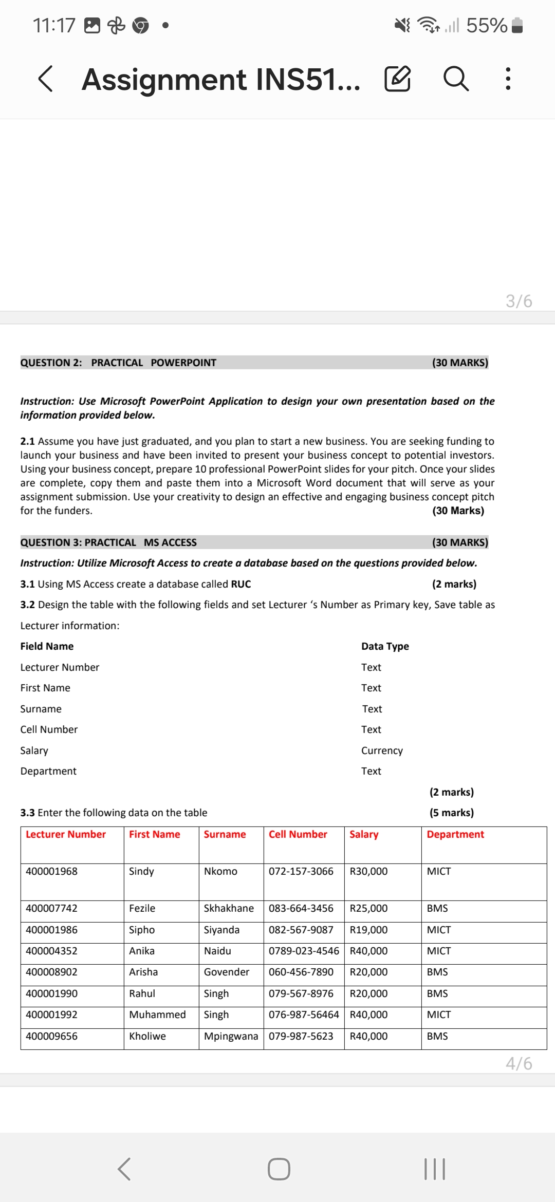 Q QUESTION 1 (30 MARKS) Read the below case study and answer