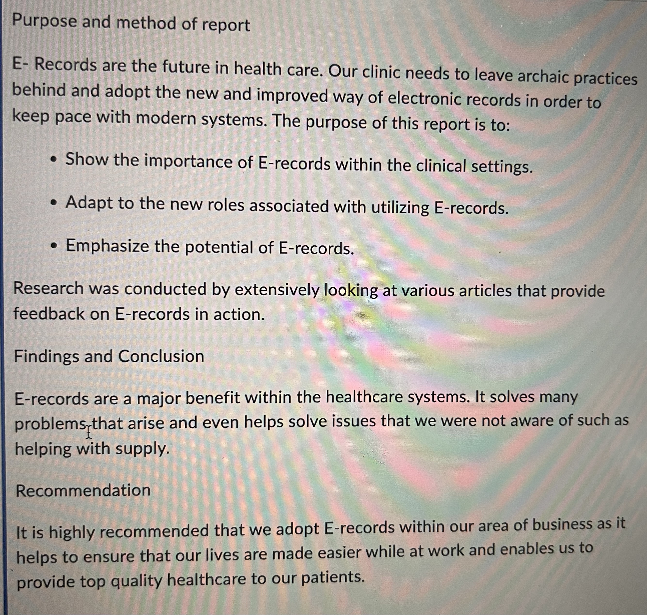 I have an assignment where I will attached you the draft of