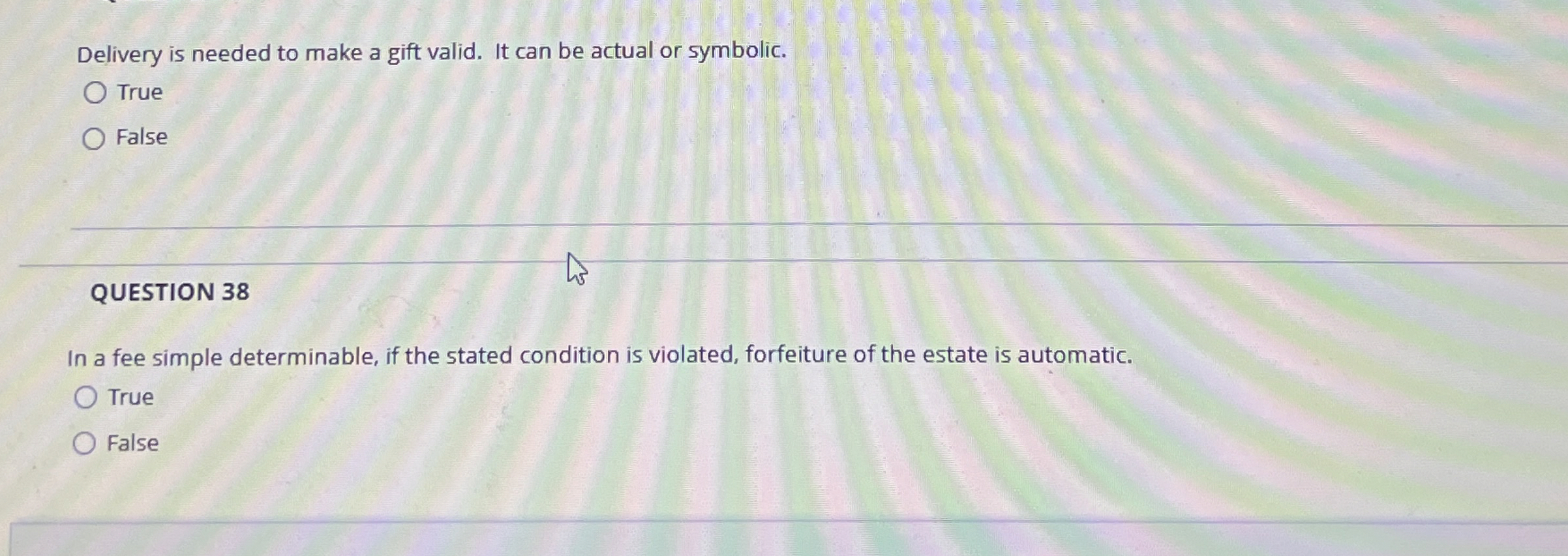  Delivery is needed to make a gift valid. It can be