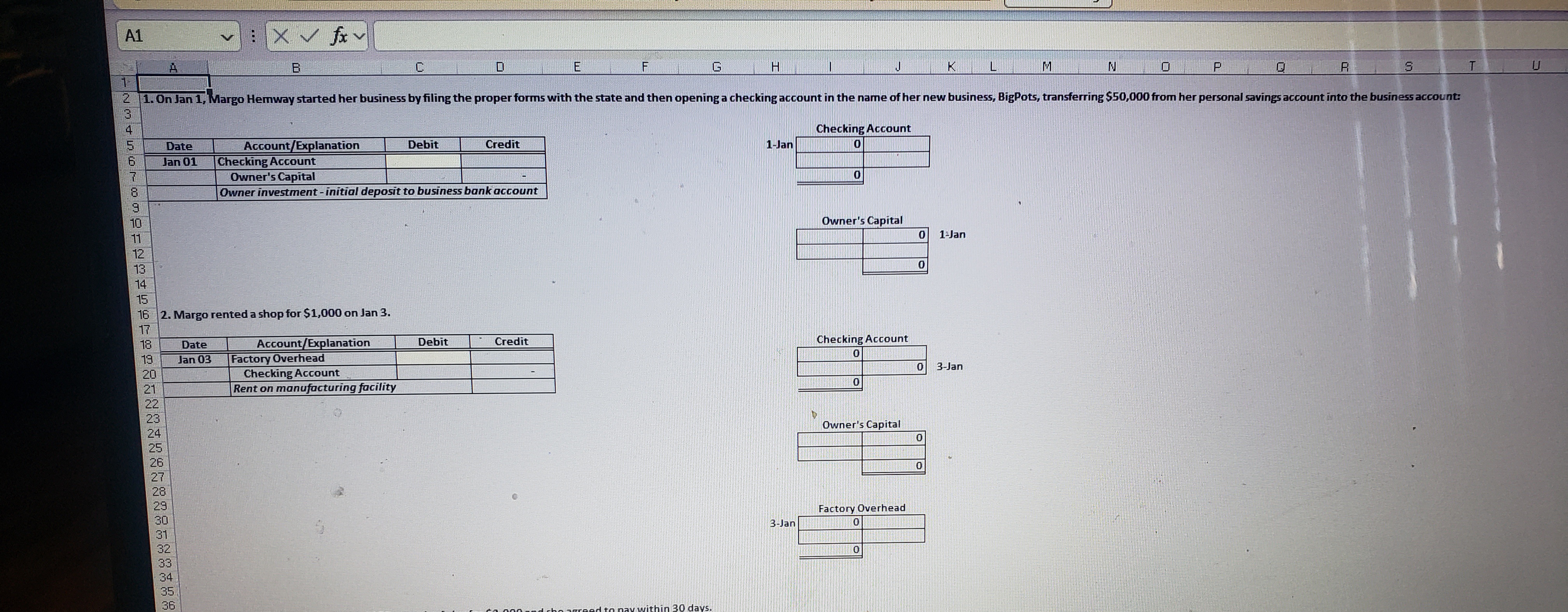 A1 v : XV fx v B C D E F