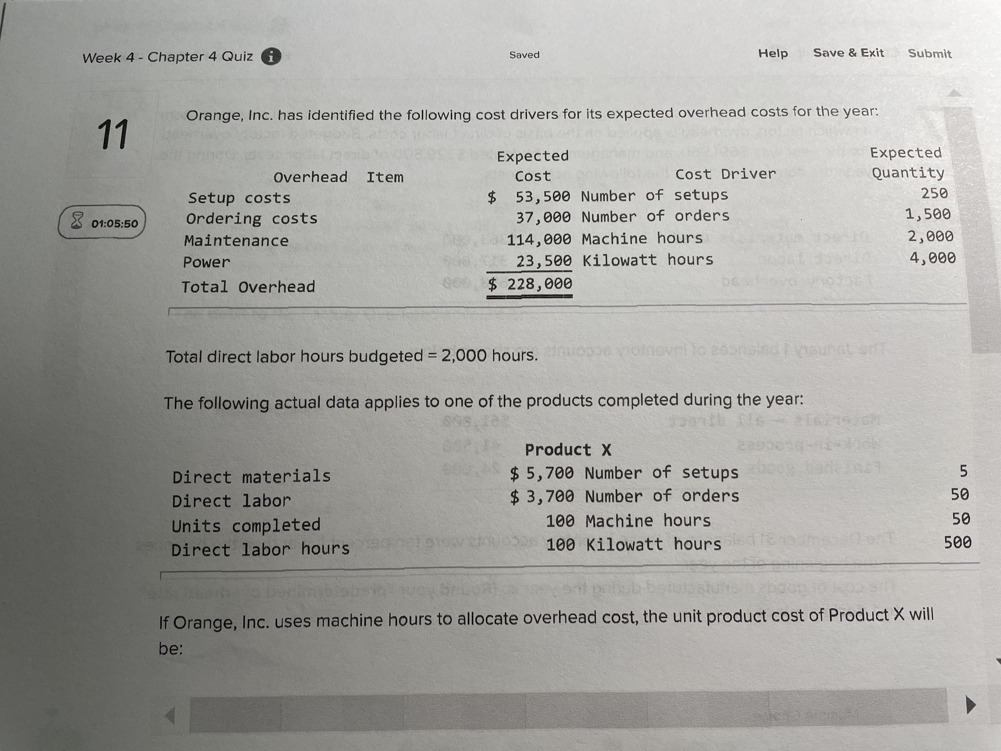  Week 4 - Chapter 4 Quiz i Saved Help Save &