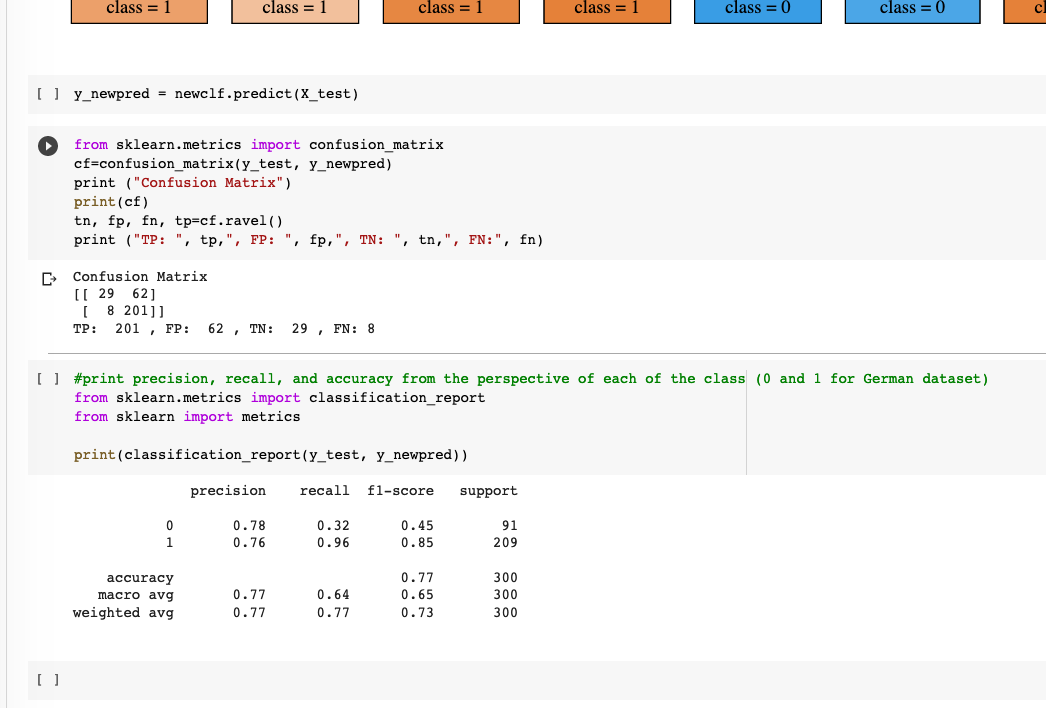 for it . ] ##Naive bayes classifier on filtered original dataset from