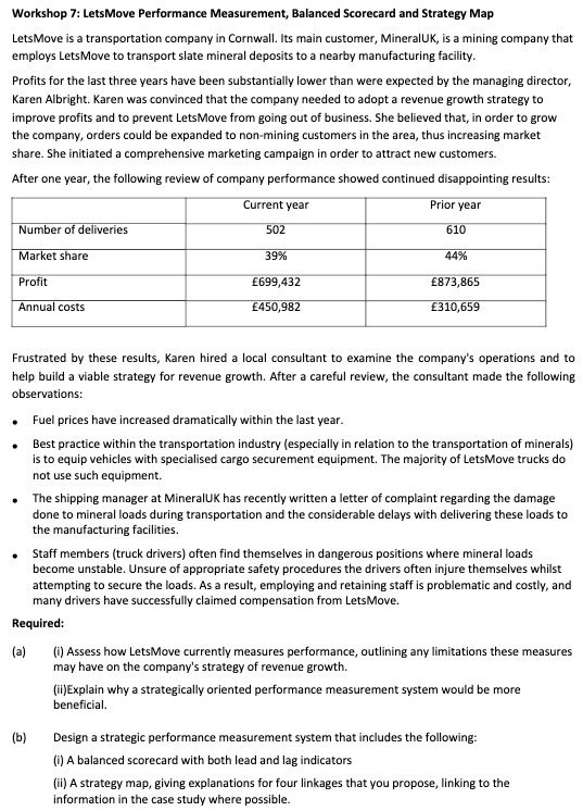 Workshop 7: LetsMove Performance Measurement, Balanced Scorecard and Strategy Map LetsMove