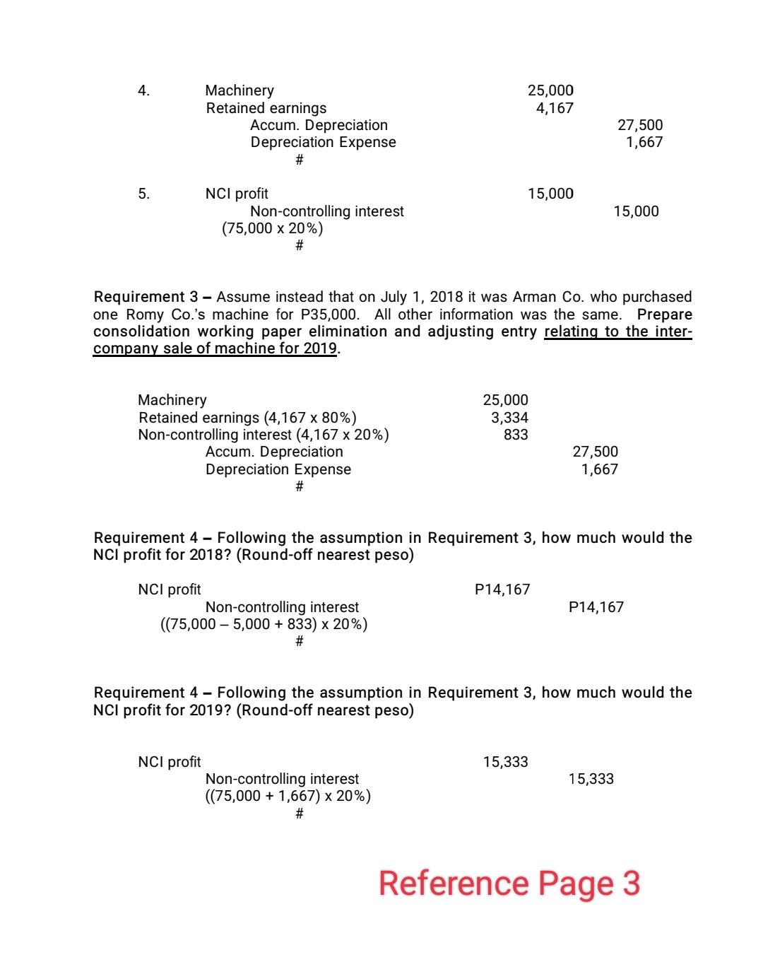 ACQUISITION DATE (Cost Method) Practice Problem 03 Sale of Depreciable Asset On