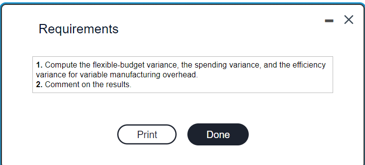 suit on the basis of budgeted direct manufacturing labor-hours per suit. For