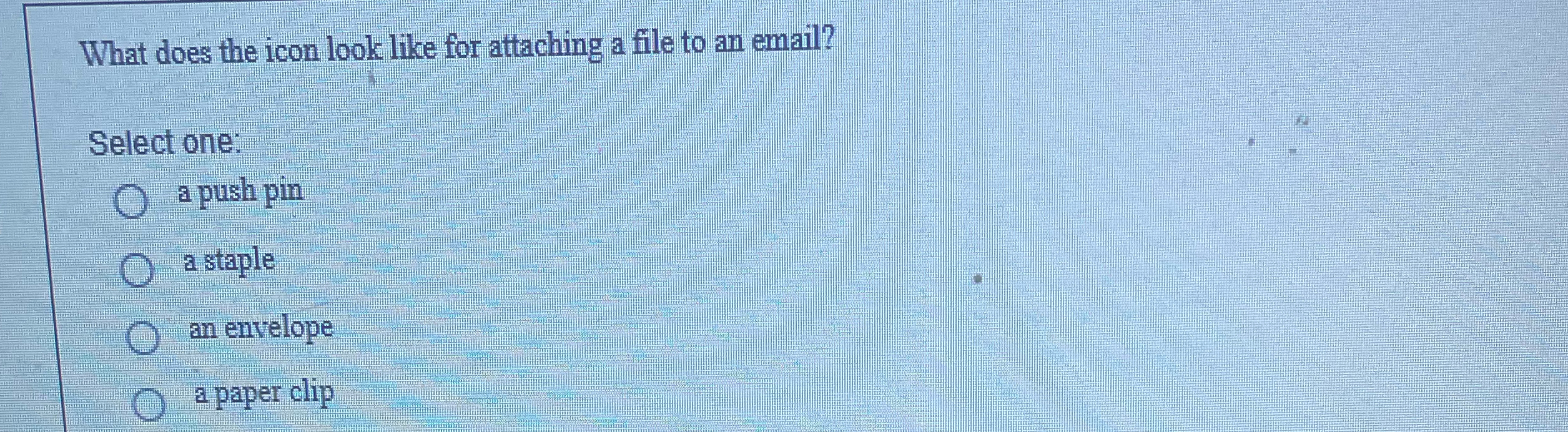  What does the icon look like for attaching a file to