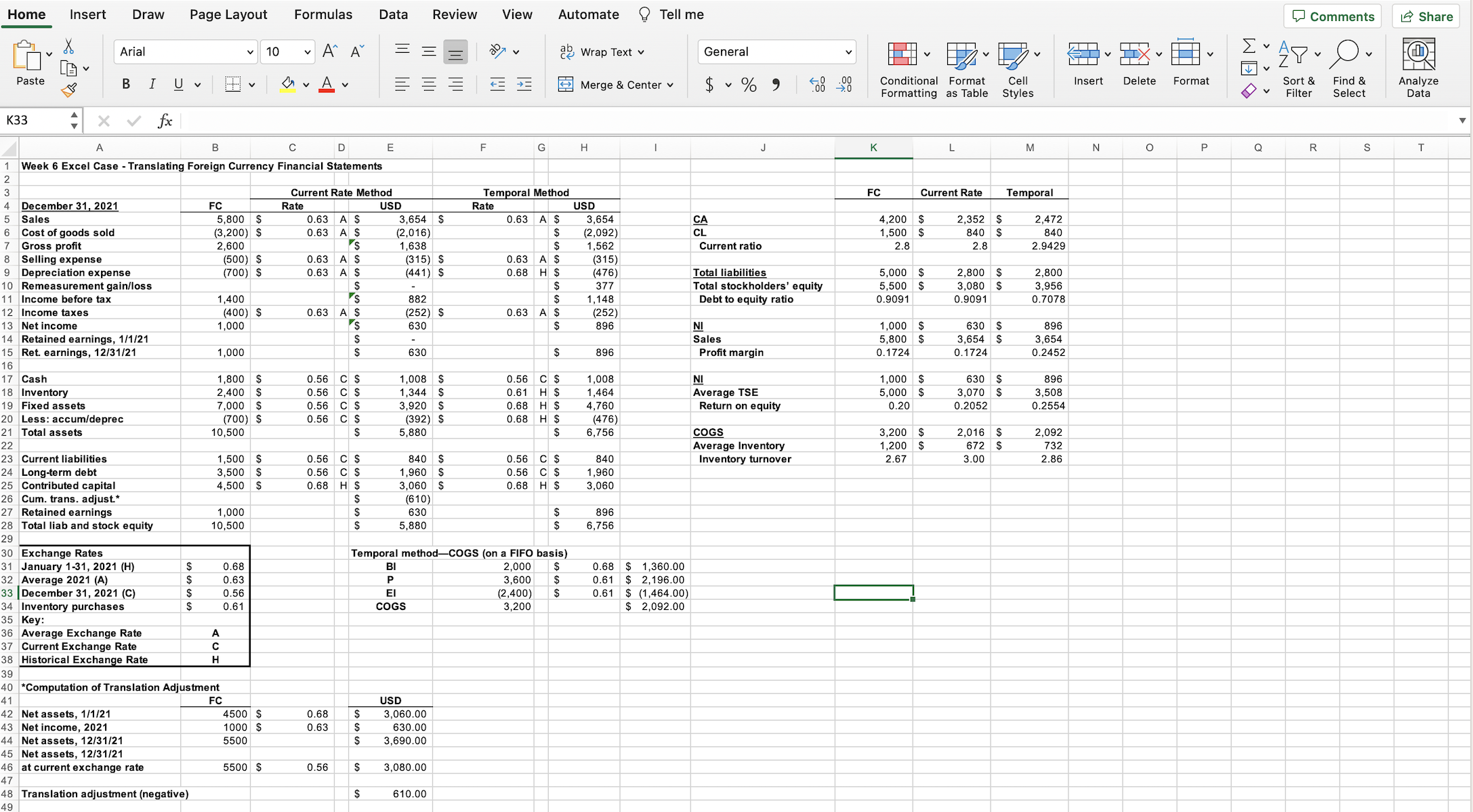  Home Insert Draw Page Layout Formulas Data Review View Automate Tell