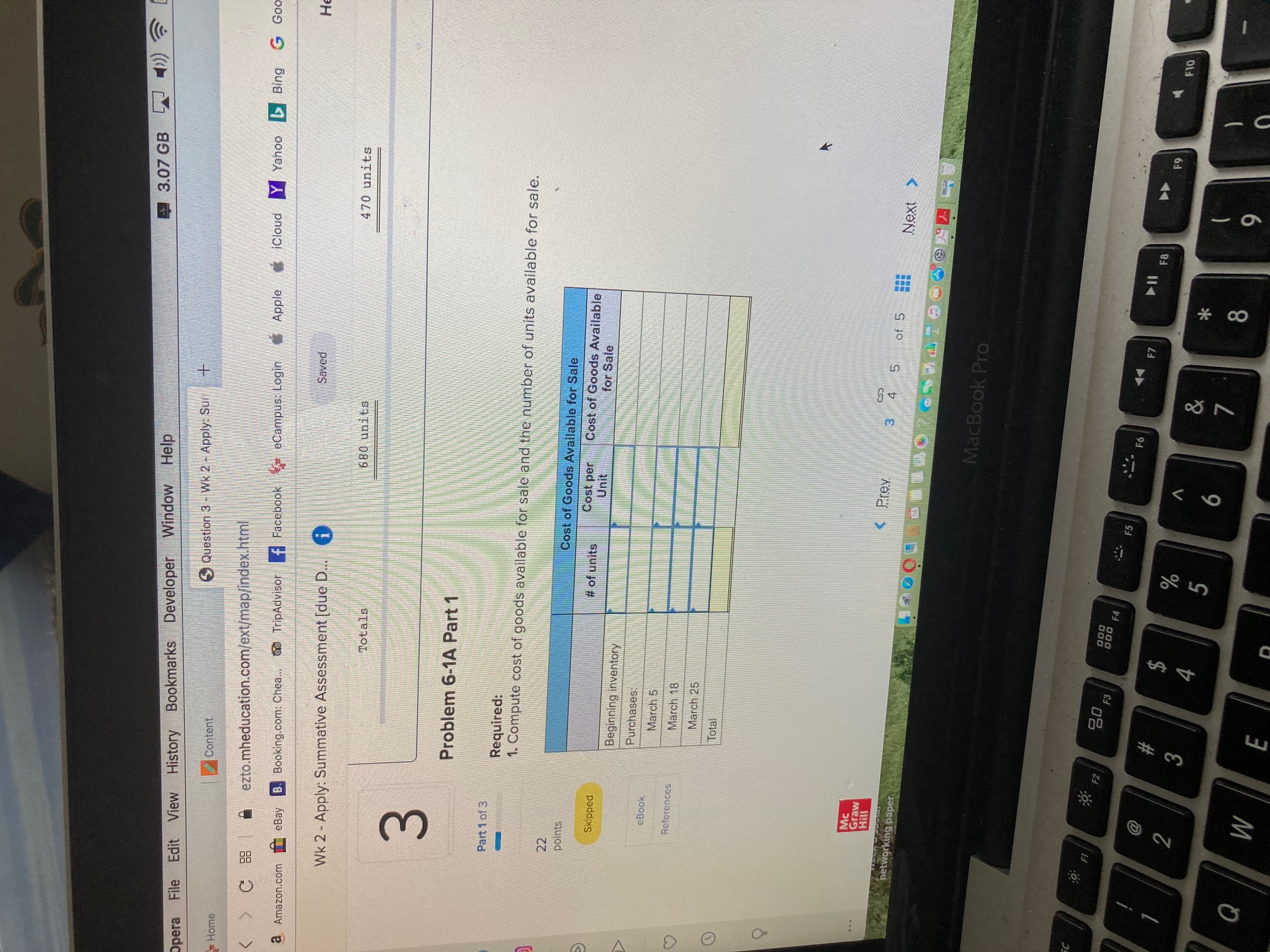 14 9:21:2 Edit View History Bookmarks Developer Window Help Question 3 -