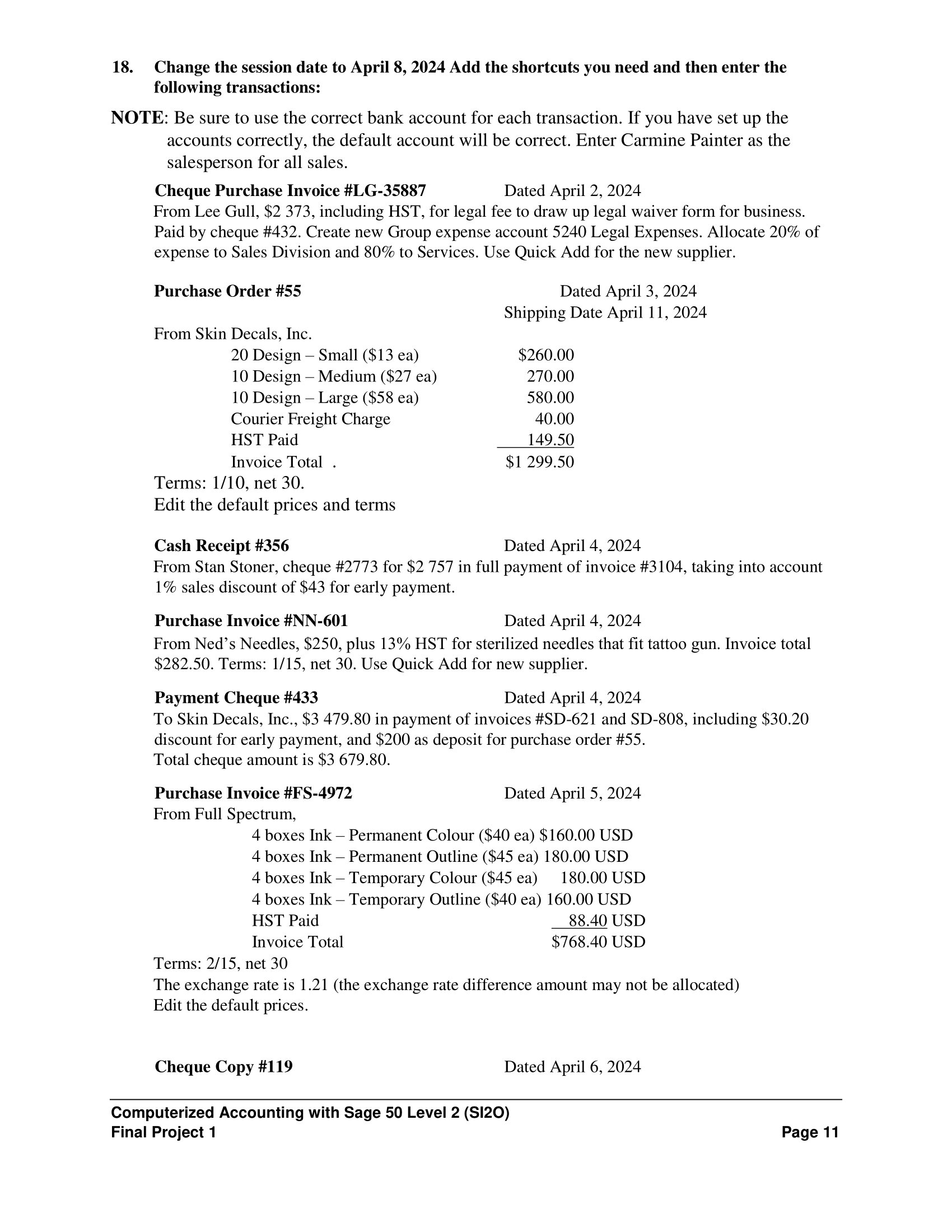 of 100. Individual marks for requirements are shown below. Marks will be