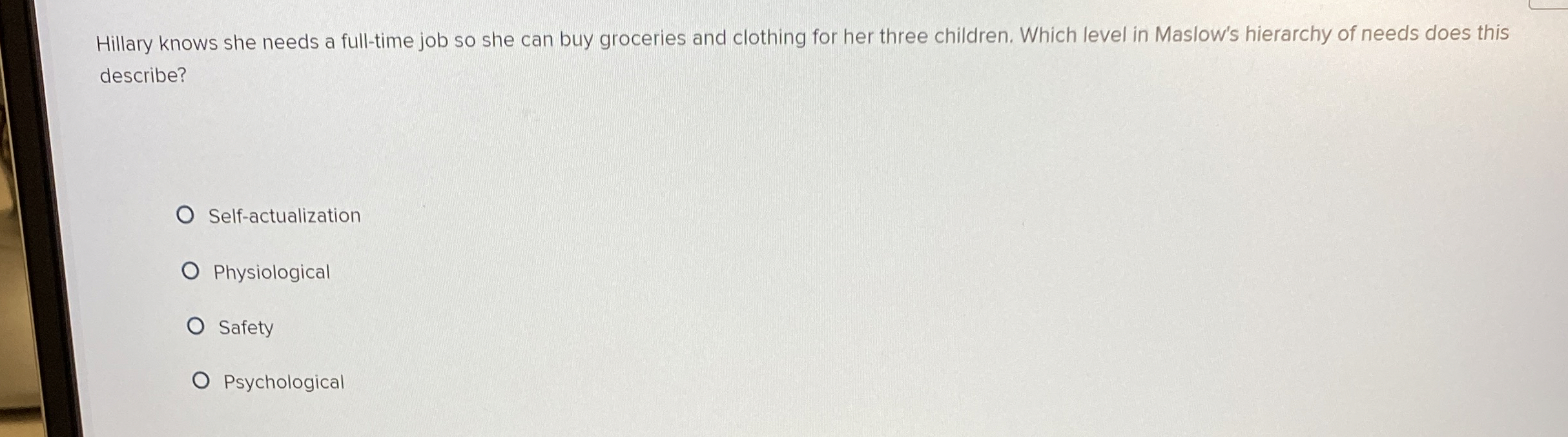  Hillary knows she needs a full-time job so she can buy