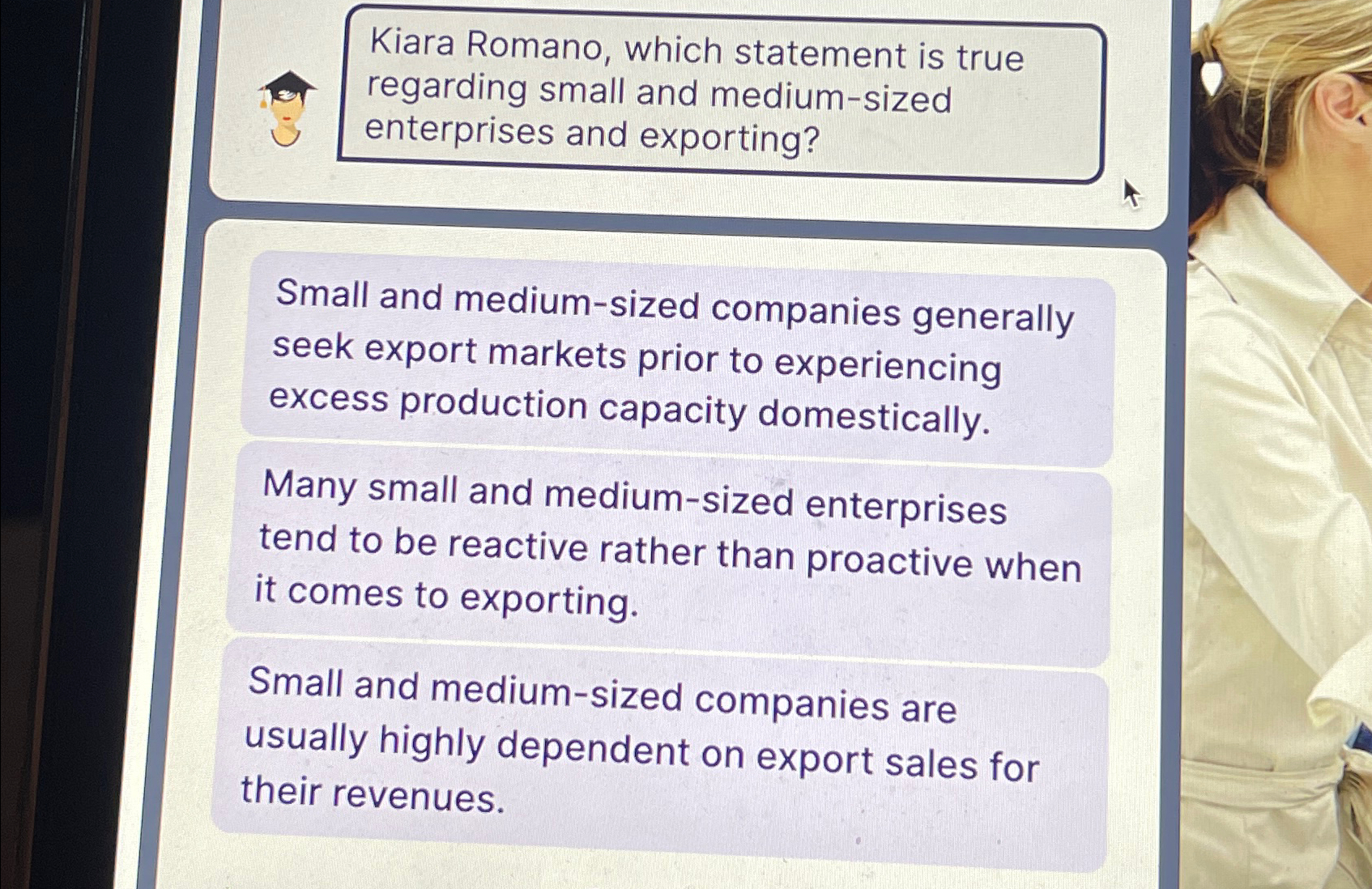  Kiara Romano, which statement is true regarding small and medium-sized enterprises