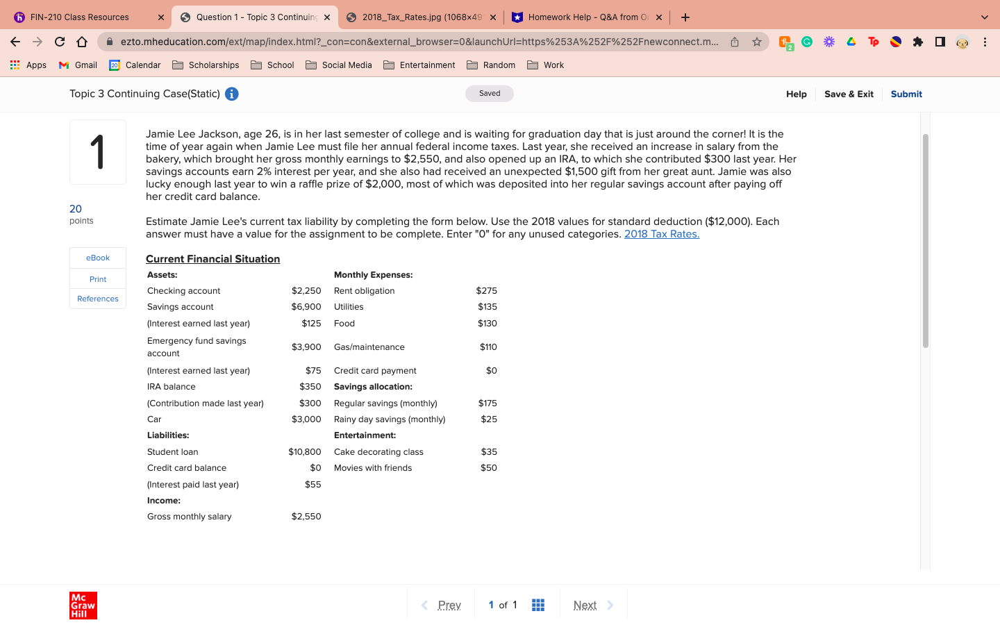 a Question 1 - Topic 3 Contin eamasons\": 555 Apps M