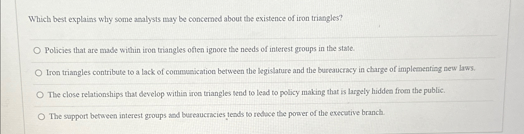  Which best explains why some analysts may be concerned about the