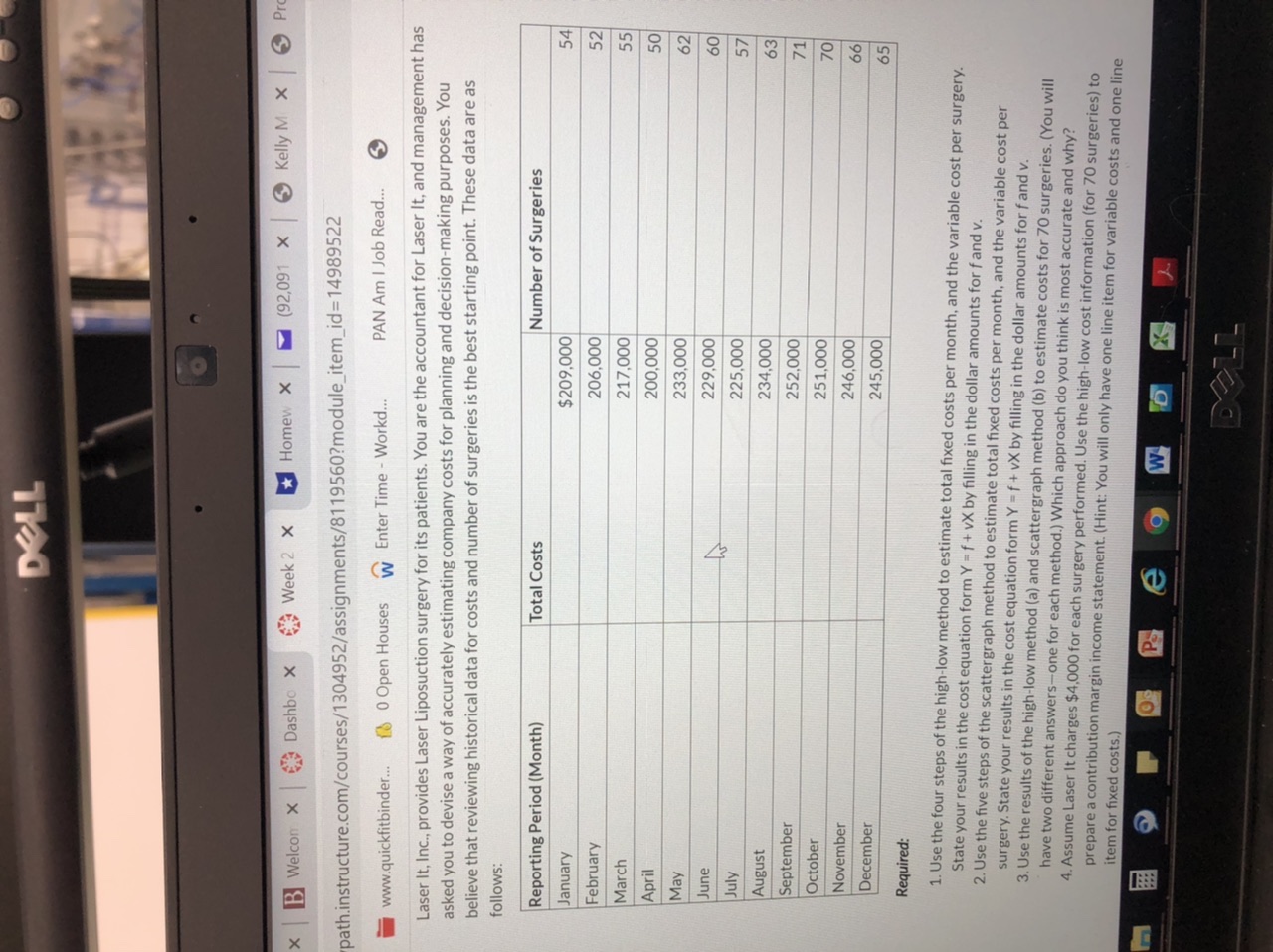 I am having trouble understanding this assignment. DELL O x B Welcon