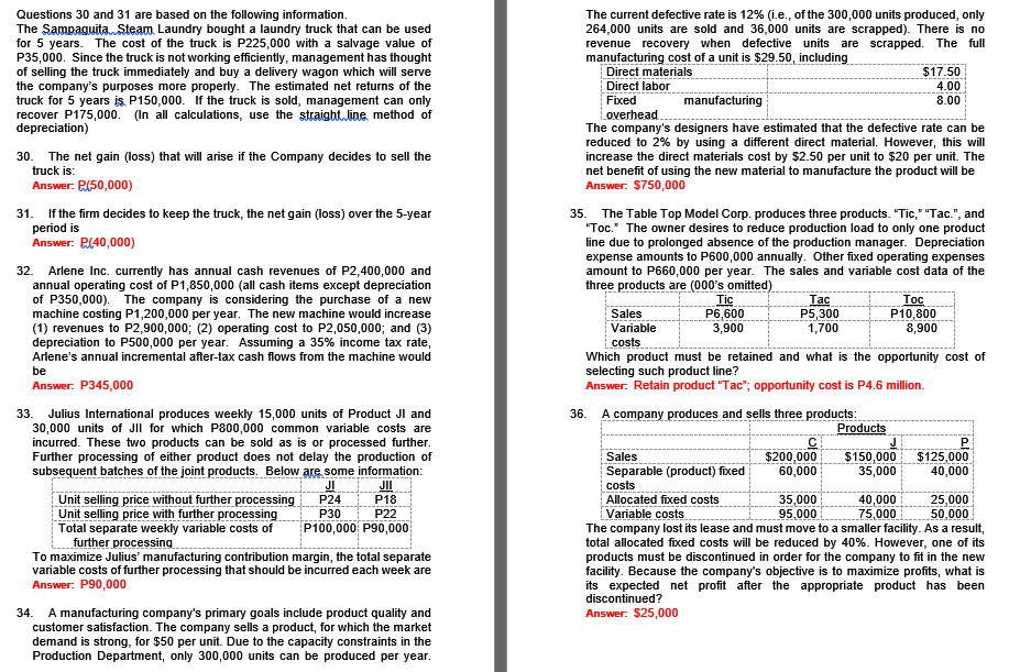 Given that answers, what are the solutions how it get?provide the solution?