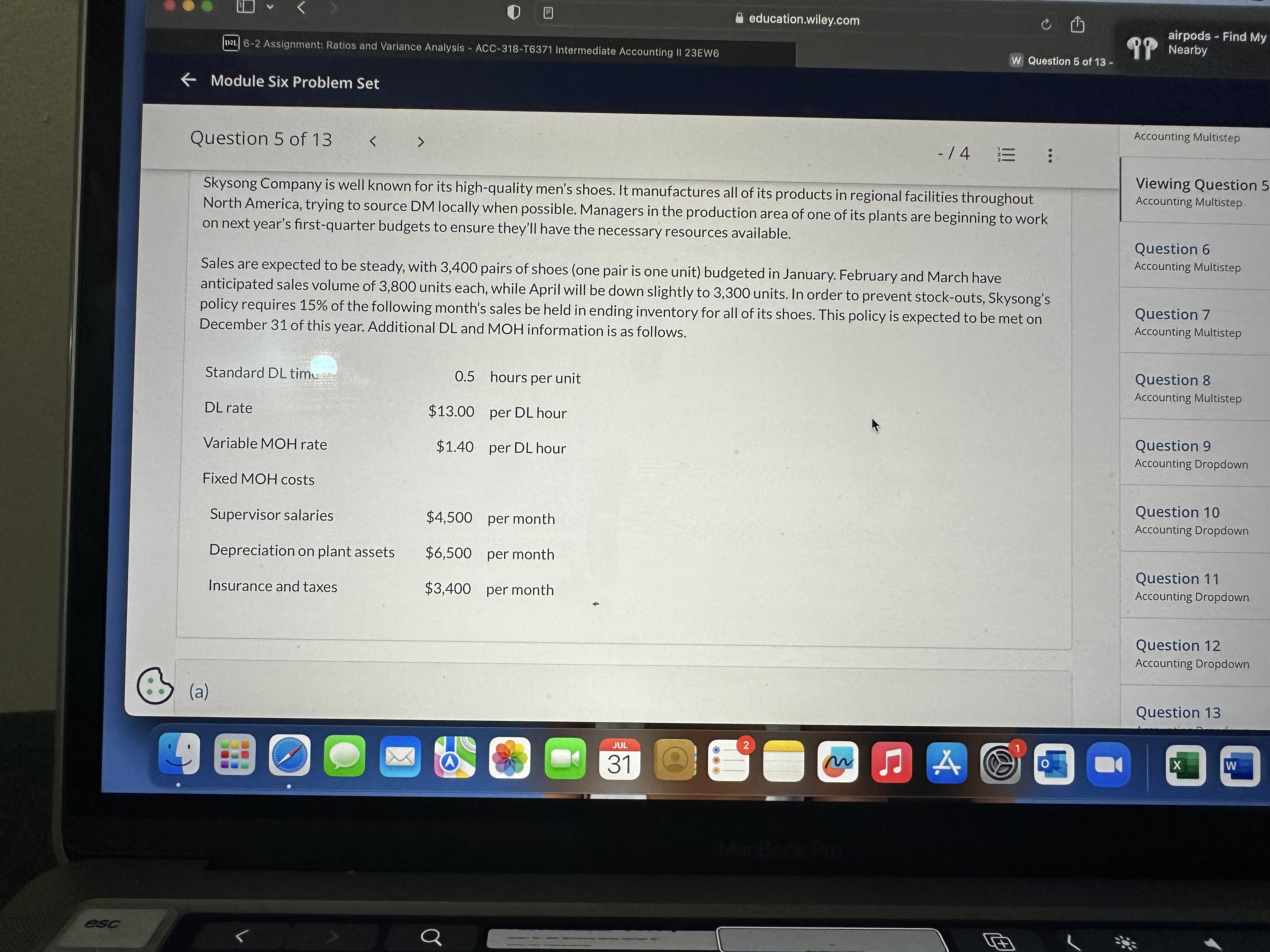 flows of $8,800 over the life of the car. QL Determine the