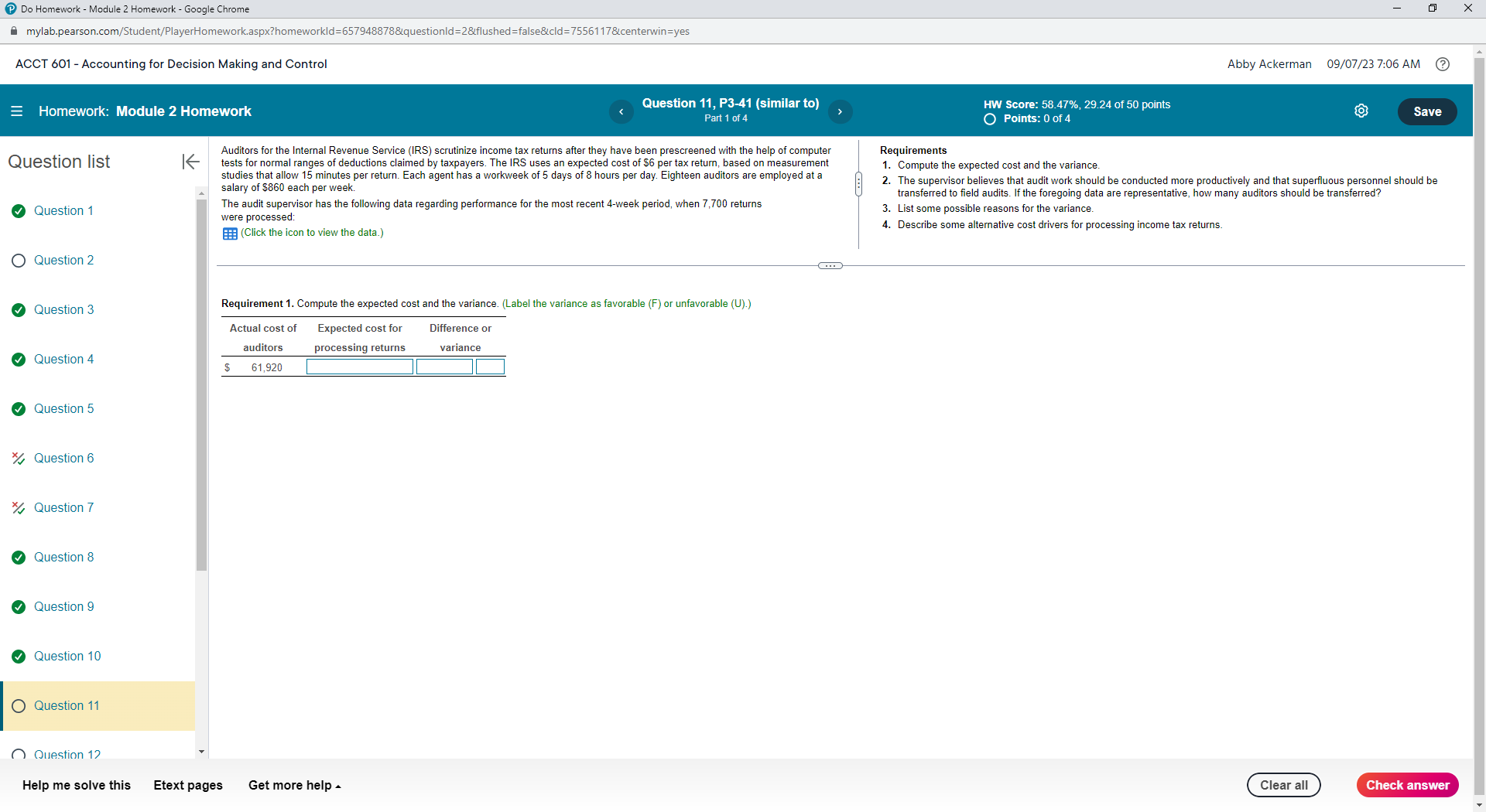  Do Homework - Module 2 Homework - Google Chrome X mylab.pearson.com/Student/PlayerHomework.aspx?homeworkld=657948878&questionld=2&flushed=false&cld=7556117&centerwin=yes