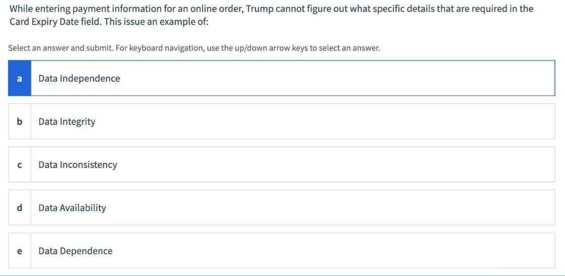 while entering payment information for an online order... While entering payment information