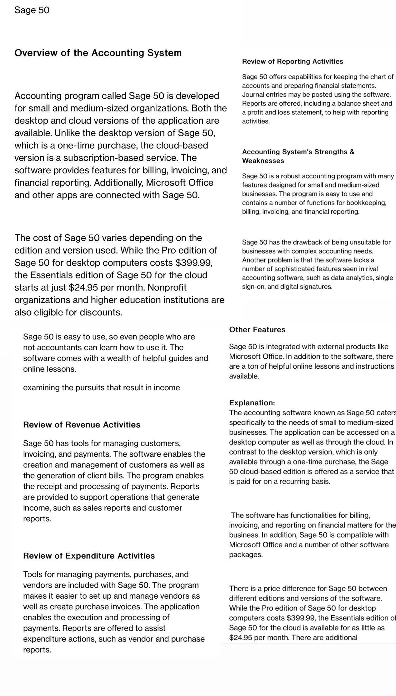 I have an assignment which is called Accounting System Review where I