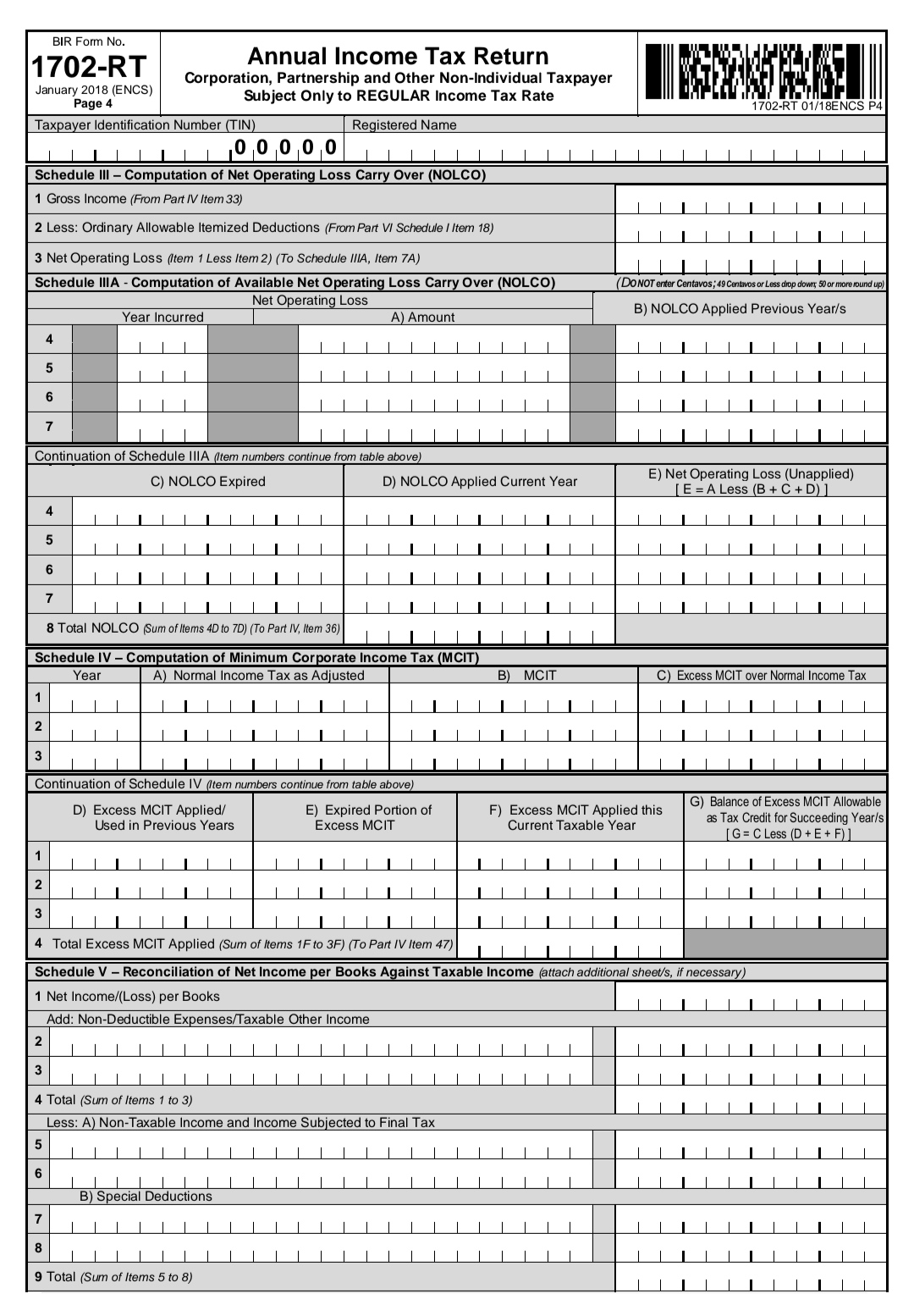 INCOME TAX PAYMENT UNDER REGULAR RATE FROM PREVIOUS QUARTERS 100,708 CREDITABLE TAX
