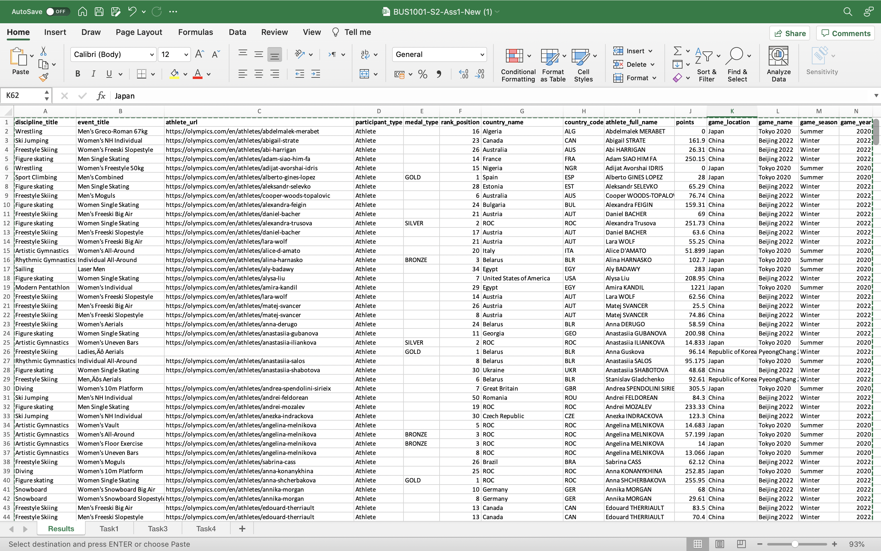 Q) Could you please help me with these excel exercises step by