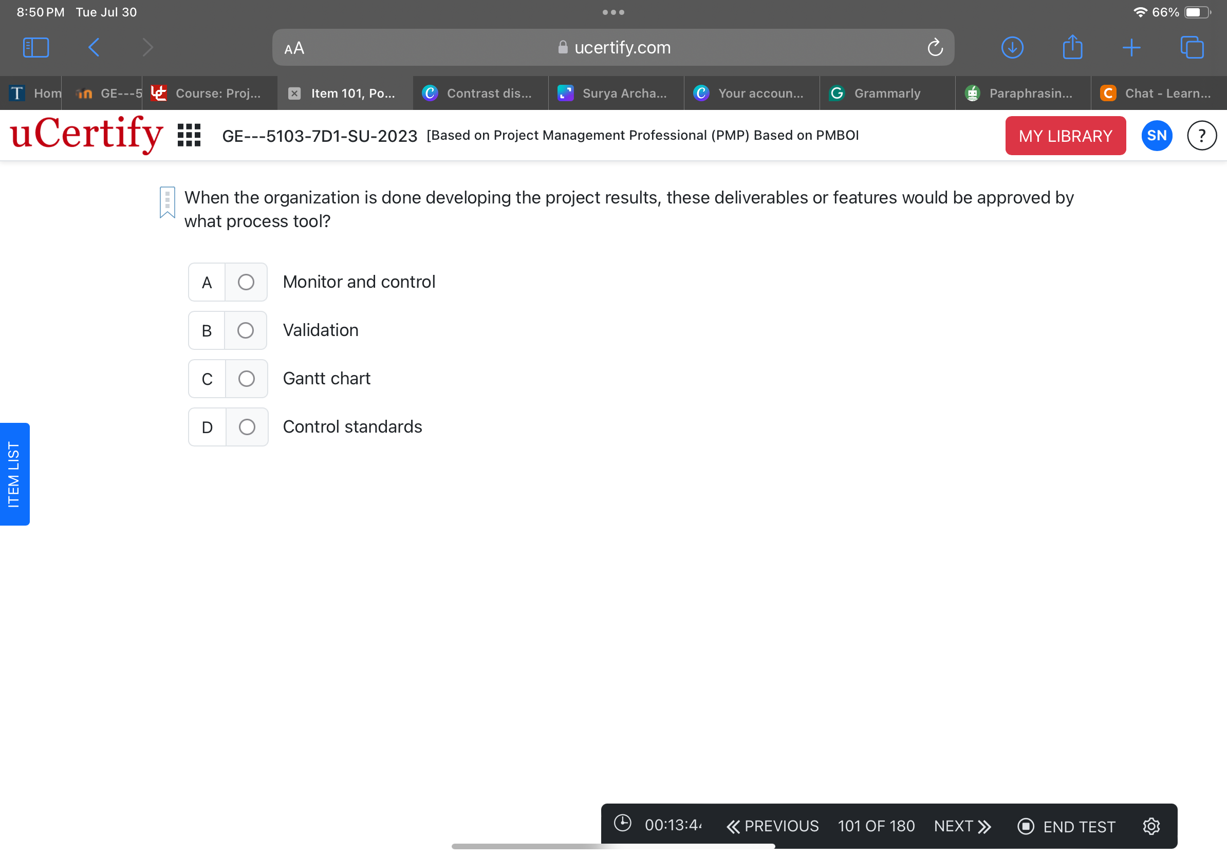  uCertify ::1 GE---5103-7D1-SU-2023[Based on Project Management Professional (PMP) Based on PMBO)