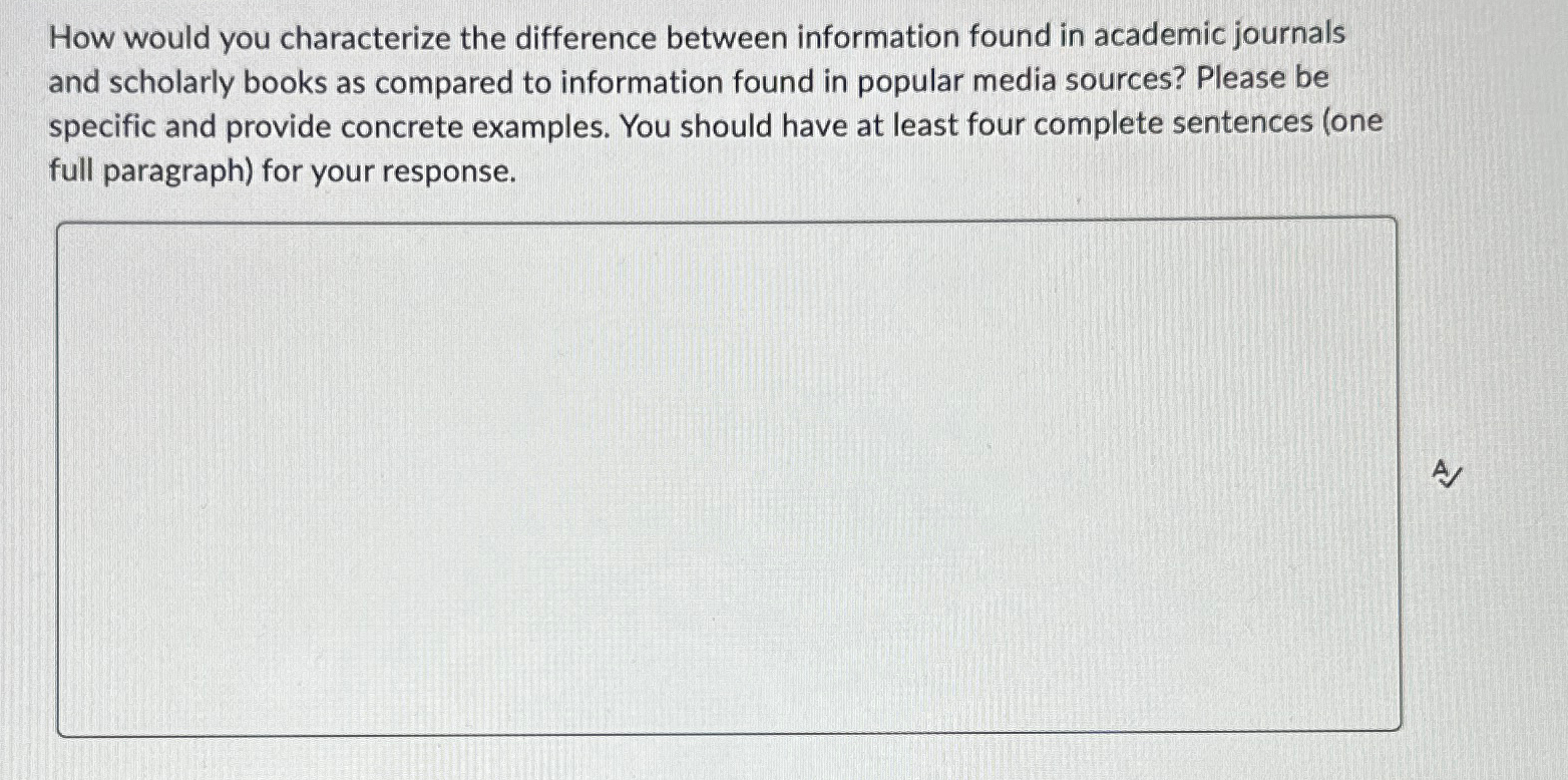  How would you characterize the difference between information found in academic