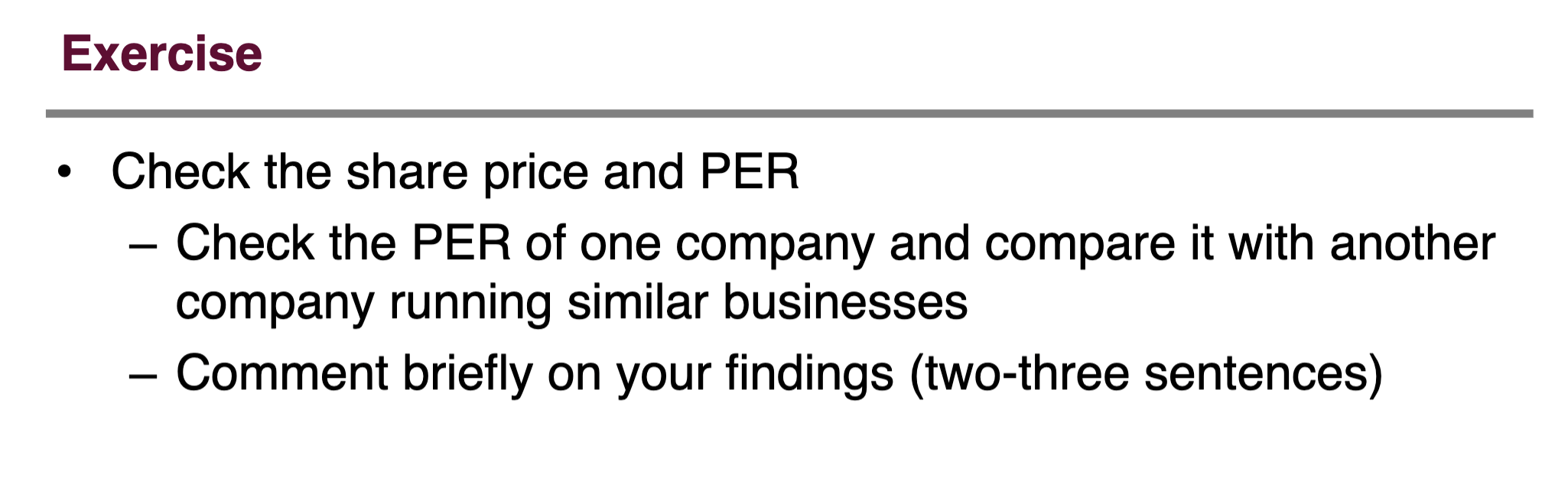 Hello - my professor has given us an assignment which I don't
