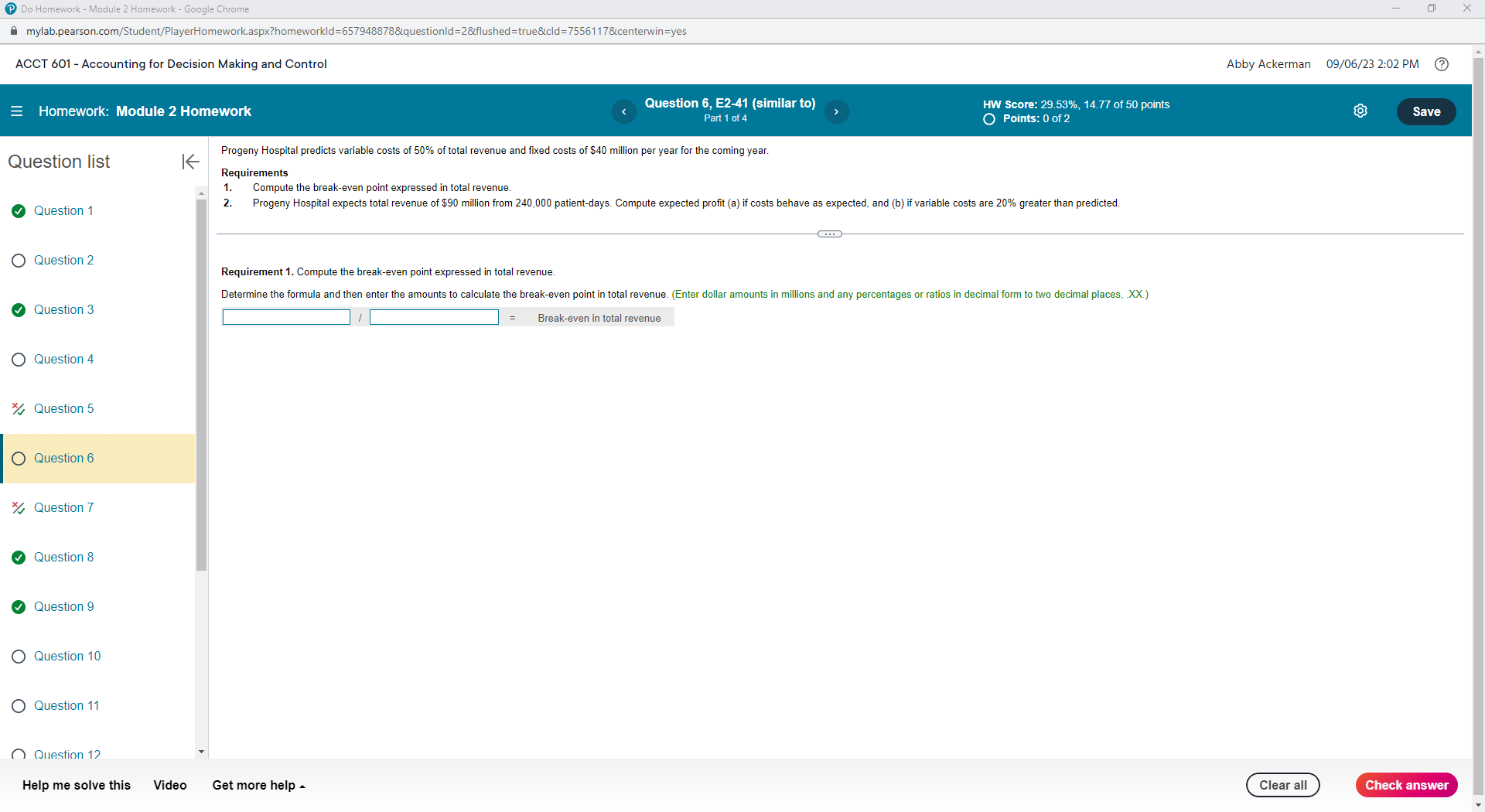  Do Homework - Module 2 Homework - Google Chrome X mylab.pearson.com/Student/PlayerHomework.aspx?homeworkld=657948878&questionld=2&flushed=true&cld=7556117&centerwin=yes