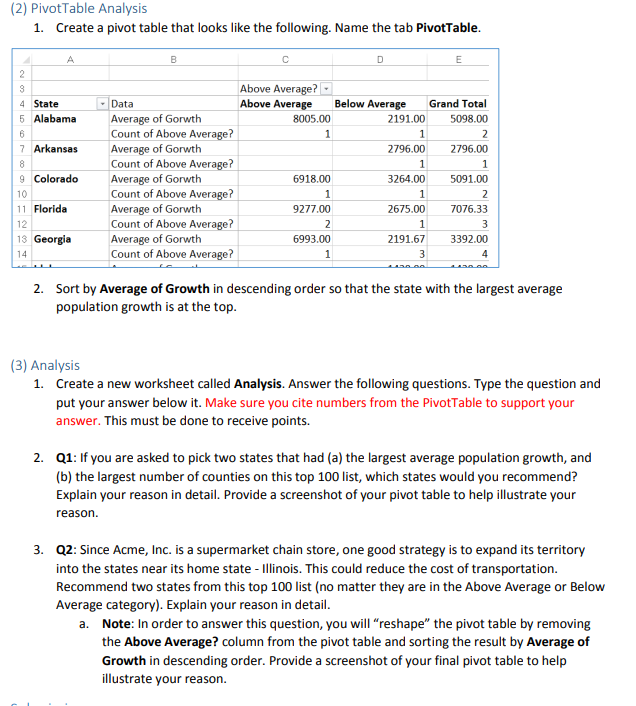 Census data (Assignment2.xIsx) shows that 100 counties had enjoyed the largest population