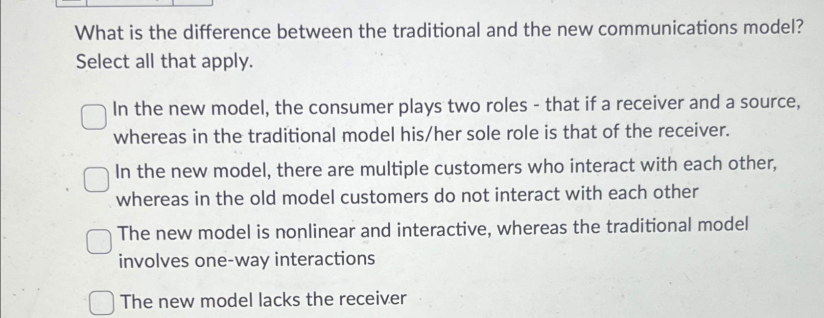  What is the difference between the traditional and the new communications
