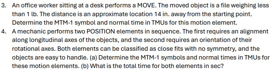  An office worker sitting at a desk performs a MOVE. The