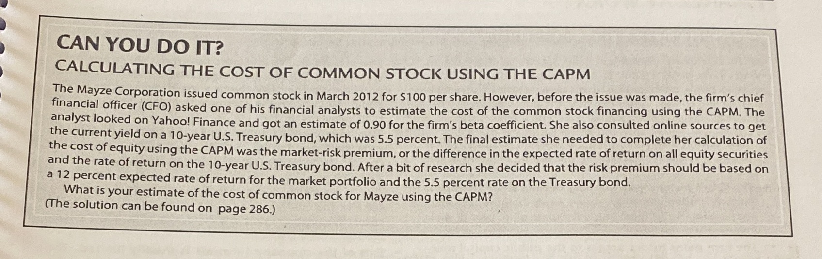 Hey! Could you solve this problem? I don't want an excel calculation.