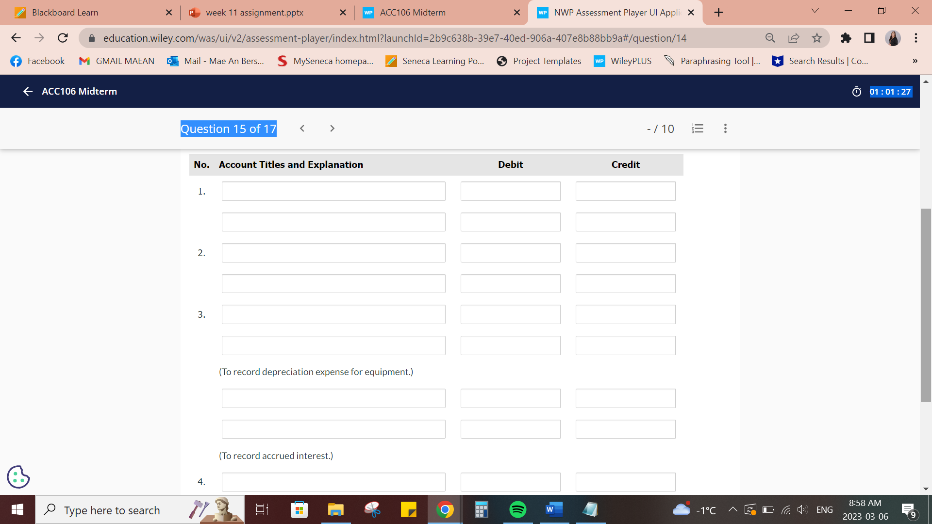 X WP NWP Assessment Player UI Appli X + V X C