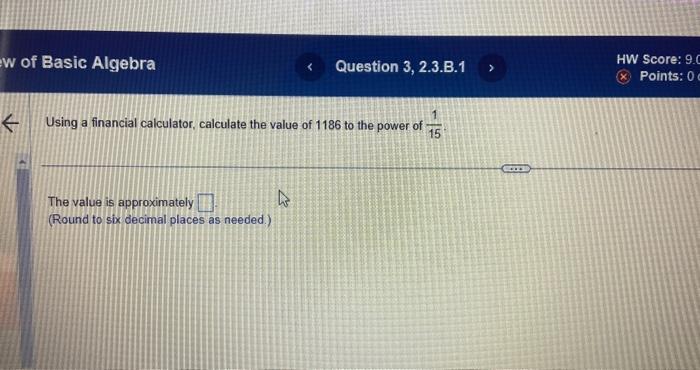 i need help with this . thanks Using a financial calculator, calculate
