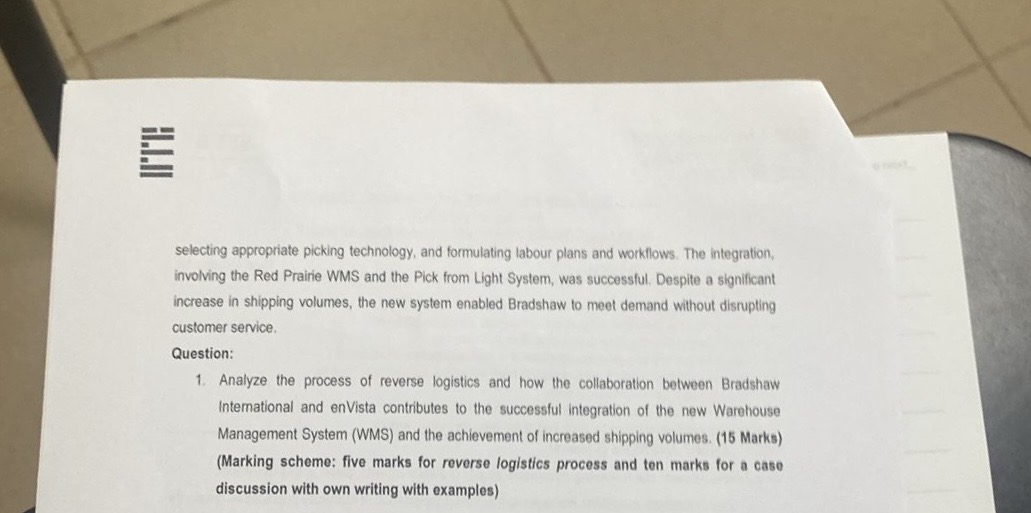  selecting appropriate picking technology, and formulating labour plans and workflows. The