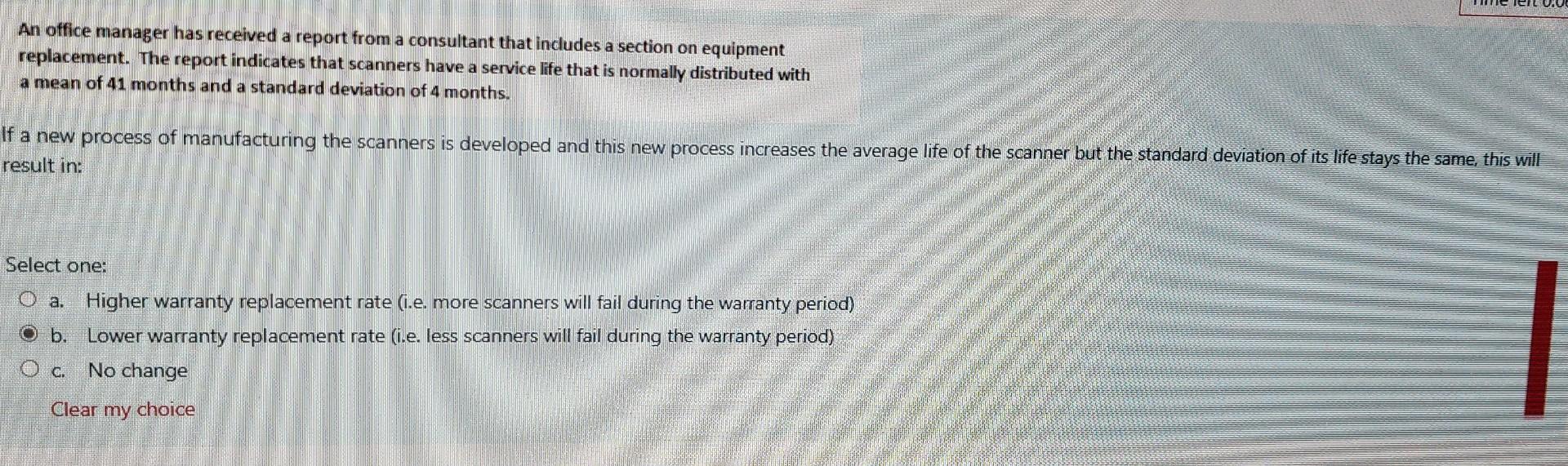 please help An office manager has received a report from a