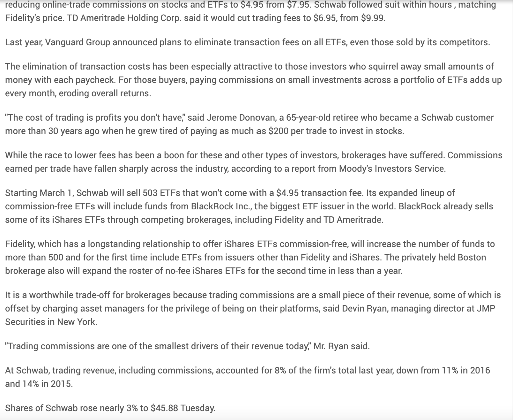 of Porter's Five Forces, the money-management industry is becoming less attractive. What