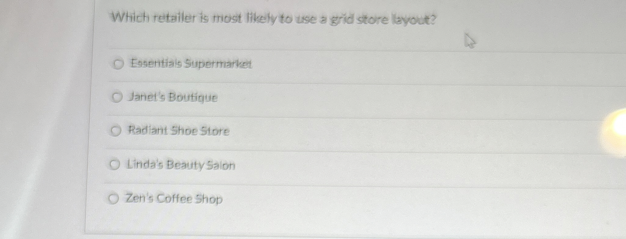  Which retailer is most likely to use a grid store layout?