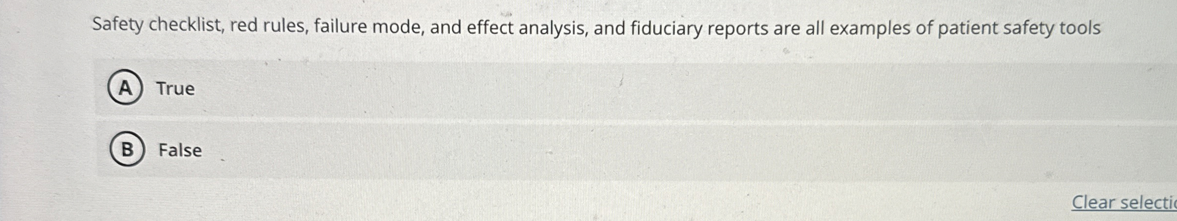  Safety checklist, red rules, failure mode, and effect analysis, and fiduciary