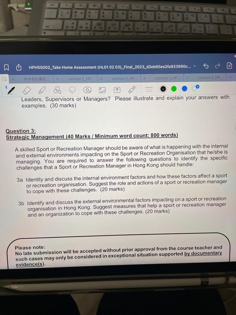  Question 3: Strategic Management ( 40 Marks / Minimum word count: