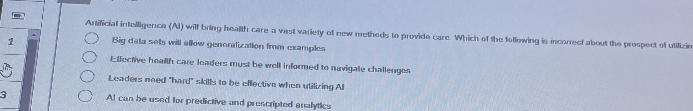  Artificial intelligence (AI) will bring health care a vast variety of