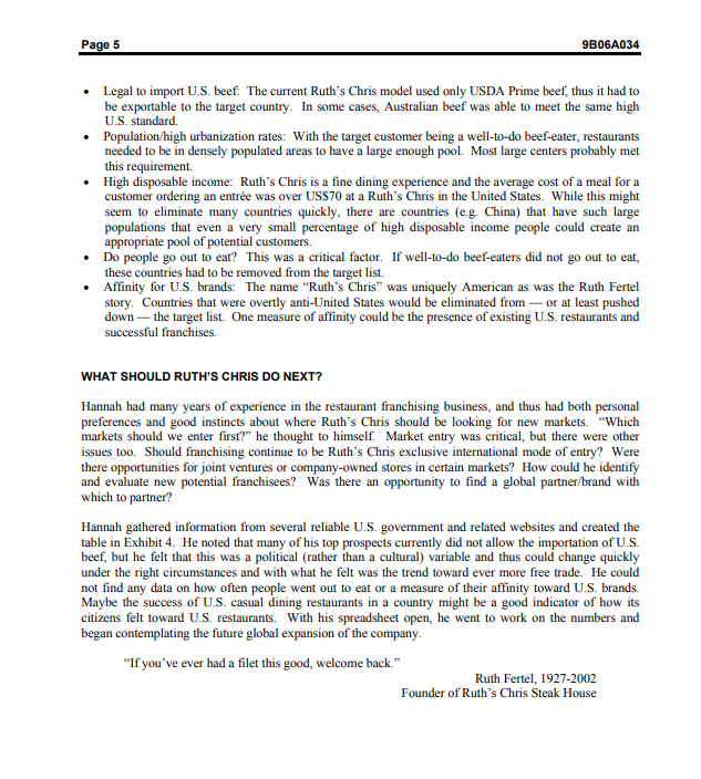 paths (penetration, product development, market development, diversification) are open for discussion. Your