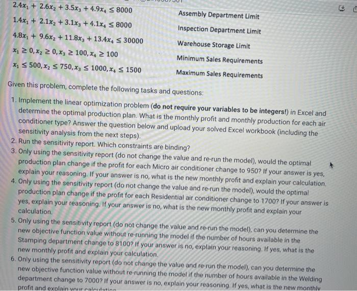 Ranlux wants assistance in determining how many of each product type they