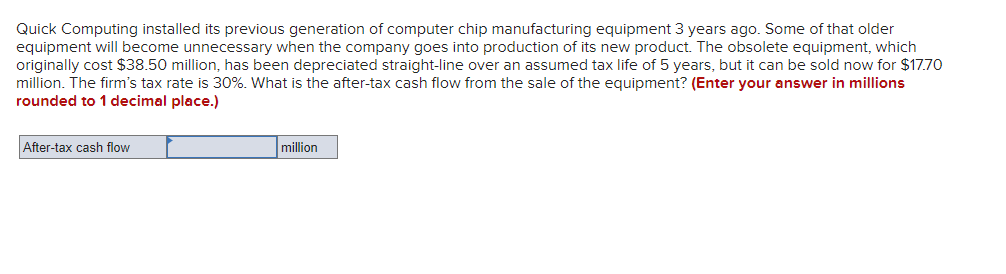  Quick Computing installed its previous generation of computer chip manufacturing equipment