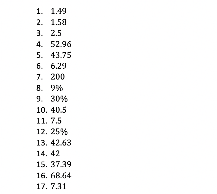 to be 5% based on a stock price of $25, what will